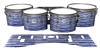 Pearl Championship Maple Tenor Drum Slips - Lateral Brush Strokes Navy Blue and White (Blue)