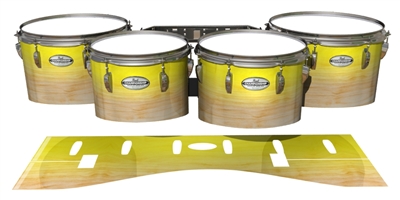 Pearl Championship Maple Tenor Drum Slips - Maple Woodgrain Yellow Fade (Yellow)