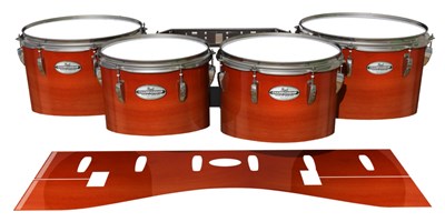Pearl Championship Maple Tenor Drum Slips - Scarlet Stain (Orange)