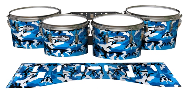 Pearl Championship Maple Tenor Drum Slips - Sky Blue Traditional Camouflage (Blue)