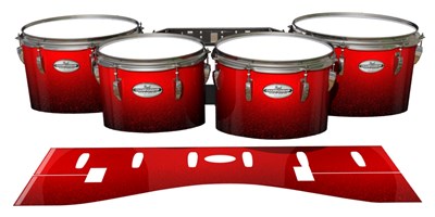 Pearl Championship Maple Tenor Drum Slips - Super Dragon Red (Red)