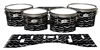 Pearl Championship Maple Tenor Drum Slips - Wave Brush Strokes Grey and Black (Neutral)