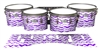 Pearl Championship Maple Tenor Drum Slips - Wave Brush Strokes Purple and White (Purple)