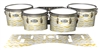 Pearl Championship Maple Tenor Drum Slips - Wave Brush Strokes Yellow and White (Yellow)