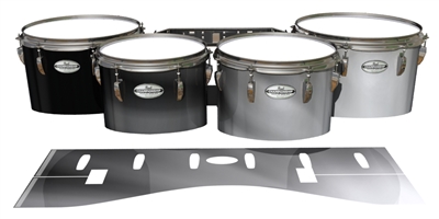 Pearl Championship Maple Tenor Drum Slips - White Light Rays (Themed)