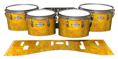 Pearl Championship Maple Tenor Drum Slips - Yellow Cosmic Glass (Yellow) (Orange)