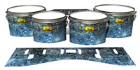 Pearl Championship Maple Tenor Drum Slips (Old) - Aeriform (Blue)