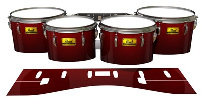 Pearl Championship Maple Tenor Drum Slips (Old) - Apple Maple Fade (Red)