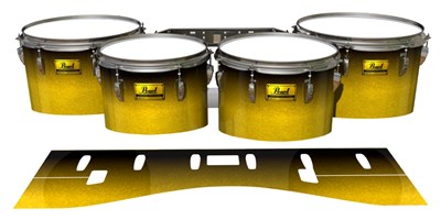 Pearl Championship Maple Tenor Drum Slips (Old) - Aureolin Fade (Yellow)