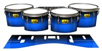 Pearl Championship Maple Tenor Drum Slips (Old) - Azure Stain Fade (Blue)