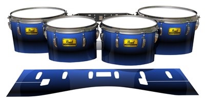 Pearl Championship Maple Tenor Drum Slips (Old) - Azzurro (Blue)