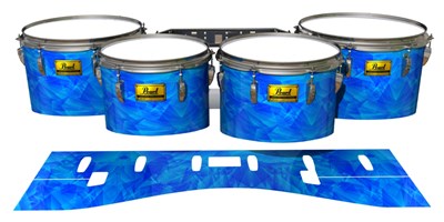 Pearl Championship Maple Tenor Drum Slips (Old) - Blue Cosmic Glass (Blue)