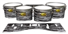 Pearl Championship Maple Tenor Drum Slips (Old) - Chaos Brush Strokes Black and White (Neutral)