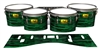 Pearl Championship Maple Tenor Drum Slips (Old) - Chaos Brush Strokes Green and Black (Green)