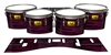 Pearl Championship Maple Tenor Drum Slips (Old) - Chaos Brush Strokes Maroon and Black (Red)