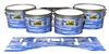 Pearl Championship Maple Tenor Drum Slips (Old) - Chaos Brush Strokes Navy Blue and White (Blue)