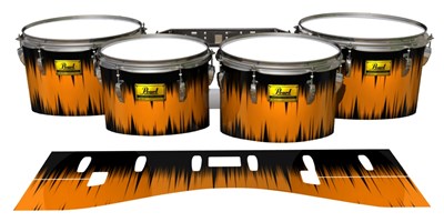 Pearl Championship Maple Tenor Drum Slips (Old) - Daybreak (Orange)