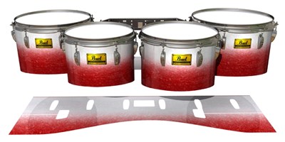 Pearl Championship Maple Tenor Drum Slips (Old) - Frosty Red (Red)