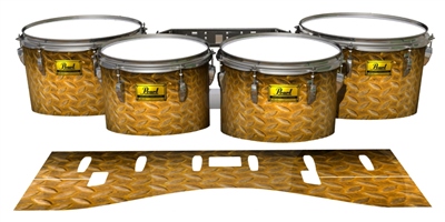 Pearl Championship Maple Tenor Drum Slips (Old) - Gold Metal Plating (Themed)