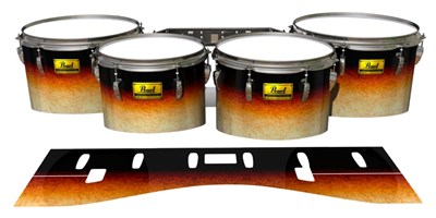 Pearl Championship Maple Tenor Drum Slips (Old) - Historic Dawn (Orange)