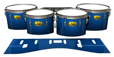 Pearl Championship Maple Tenor Drum Slips (Old) - Into The Deep (Blue)