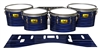 Pearl Championship Maple Tenor Drum Slips (Old) - Lateral Brush Strokes Navy Blue and Black (Blue)