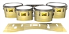 Pearl Championship Maple Tenor Drum Slips (Old) - Lateral Brush Strokes Yellow and White (Yellow)