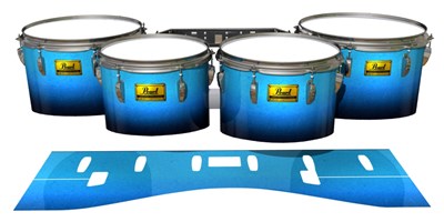 Pearl Championship Maple Tenor Drum Slips (Old) - Maldive Blue (Blue)