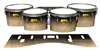 Pearl Championship Maple Tenor Drum Slips (Old) - Maple Woodgrain Black Fade (Neutral)