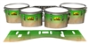 Pearl Championship Maple Tenor Drum Slips (Old) - Maple Woodgrain Green Fade (Green)