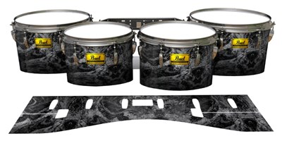Pearl Championship Maple Tenor Drum Slips (Old) - Mountain GEO Marble Fade (Neutral)