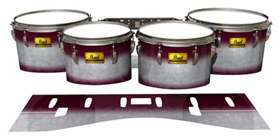 Pearl Championship Maple Tenor Drum Slips (Old) - Pebble Maroon (Red)