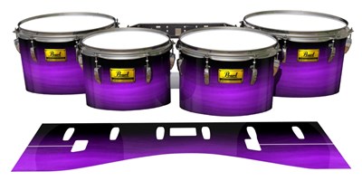 Pearl Championship Maple Tenor Drum Slips (Old) - Plasma Stain Fade (Purple)