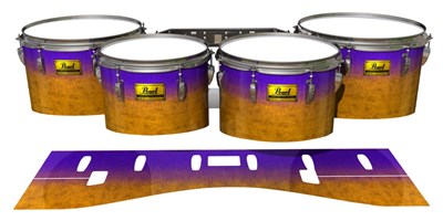 Pearl Championship Maple Tenor Drum Slips (Old) - Purple Canyon Rain (Orange) (Purple)