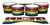 Pearl Championship Maple Tenor Drum Slips (Old) - Rainbow Stripes (Themed)