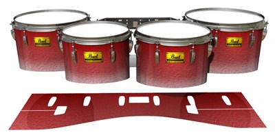 Pearl Championship Maple Tenor Drum Slips (Old) - Red Blizzard (Red)