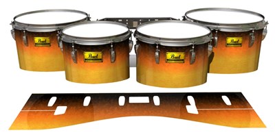 Pearl Championship Maple Tenor Drum Slips (Old) - Sahara Sun (Orange)