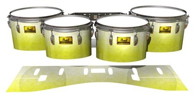Pearl Championship Maple Tenor Drum Slips (Old) - Salty Lemon (Yellow)