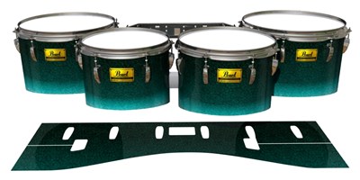 Pearl Championship Maple Tenor Drum Slips (Old) - Seaside (Aqua) (Green)