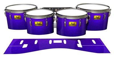 Pearl Championship Maple Tenor Drum Slips (Old) - Smokey Purple Grain (Purple)