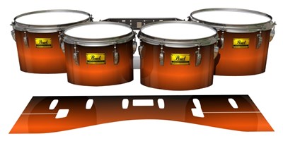 Pearl Championship Maple Tenor Drum Slips (Old) - Solar Flare (Orange)