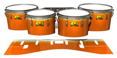 Pearl Championship Maple Tenor Drum Slips (Old) - Sunkiss (Orange)