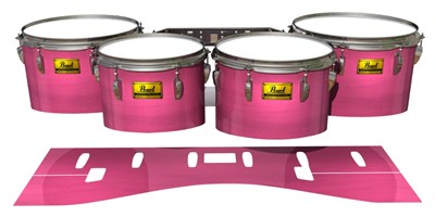 Pearl Championship Maple Tenor Drum Slips (Old) - Sunset Stain (Pink)