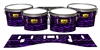 Pearl Championship Maple Tenor Drum Slips (Old) - Wave Brush Strokes Purple and Black (Purple)