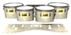 Pearl Championship Maple Tenor Drum Slips (Old) - Wave Brush Strokes Yellow and White (Yellow)