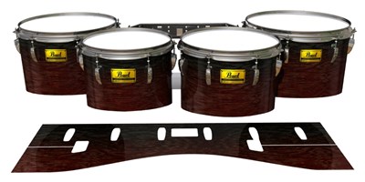 Pearl Championship Maple Tenor Drum Slips (Old) - Weathered Rosewood (Red)