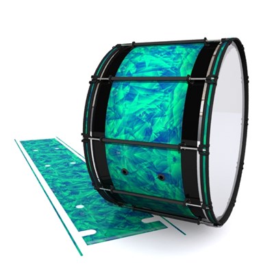 System Blue Professional Series Bass Drum Slip - Aqua Cosmic Glass (Aqua)