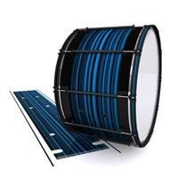 System Blue Professional Series Bass Drum Slip - Blue Horizon Stripes (Blue)