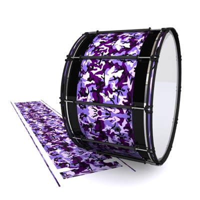 System Blue Professional Series Bass Drum Slip - Coastline Dusk Traditional Camouflage (Purple)