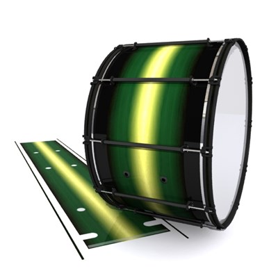 System Blue Professional Series Bass Drum Slip - Floridian Maple (Green) (Yellow)